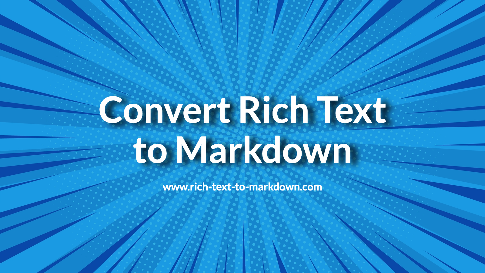 rich text format markdown